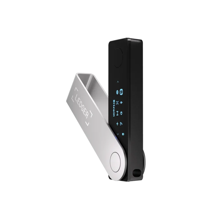ארנק קריפטו Ledger Nano X בצבע שחור